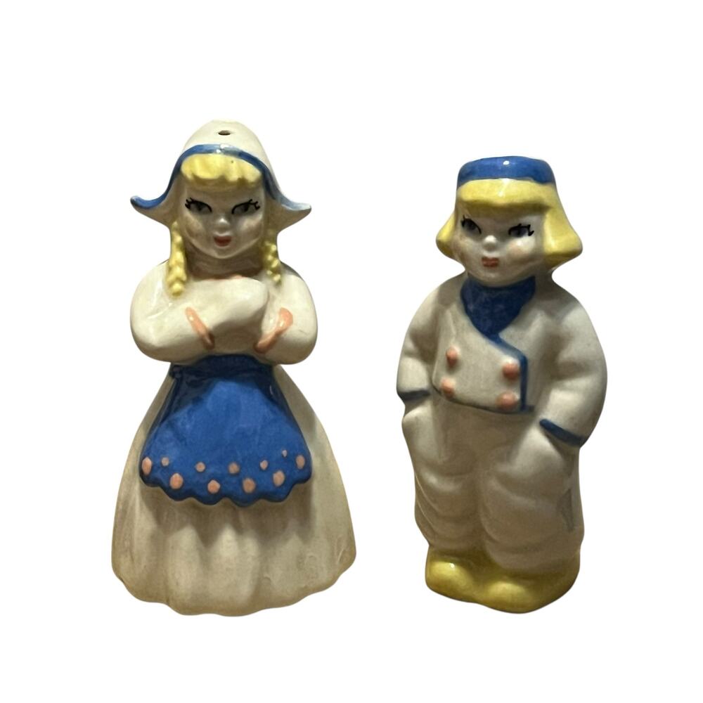 Vintage Ceramic Arts Studio Dutch Boy Girl Shakers